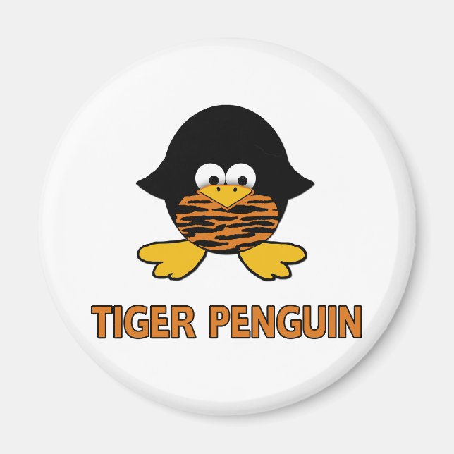 Aimant Pingouin bébé tigre (Devant)