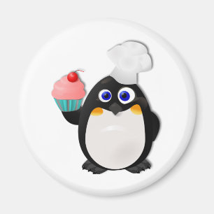 Aimant Pingouin de Baker avec le petit gâteau II