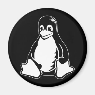 Aimant Pingouin de Tux - (Linux, Open Source, Copyleft,
