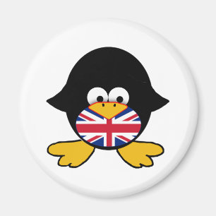 Aimant Pingouin d'Union Jack