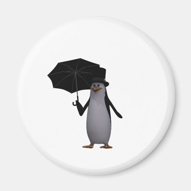 Aimant pingouin et parapluie (Devant)