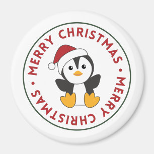 Aimant Pingouin Noël Neige hiver Animaux Penguins Mag