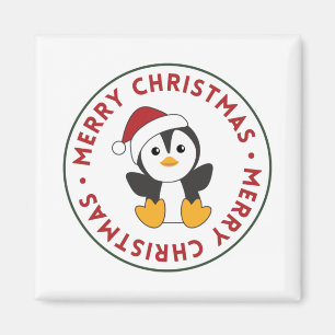 Aimant Pingouin Noël Neige hiver Animaux Penguins Mag