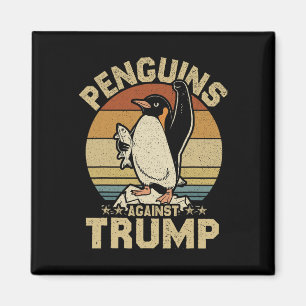 Aimant Pingouin palmes vers le haut résiste aux pingouins