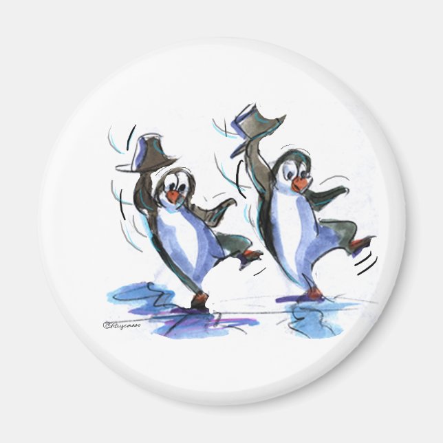 Aimant Pingouins dansant (Devant)
