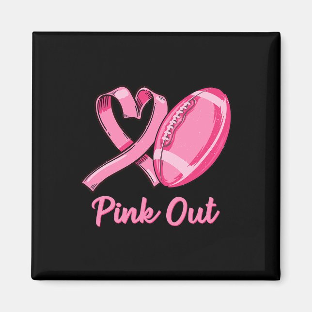 Aimant Pink Out Cancer du sein Sensibilisation Bleached F (Devant)