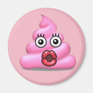 Aimant Pink Poop émoji
