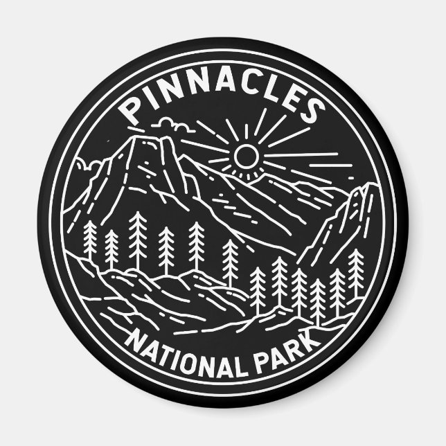 Aimant Pinnacles National Park California Monoline (Devant)
