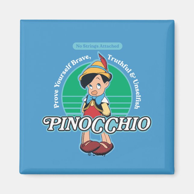 Aimant Pinocchio | Aucune chaîne attachée (Devant)