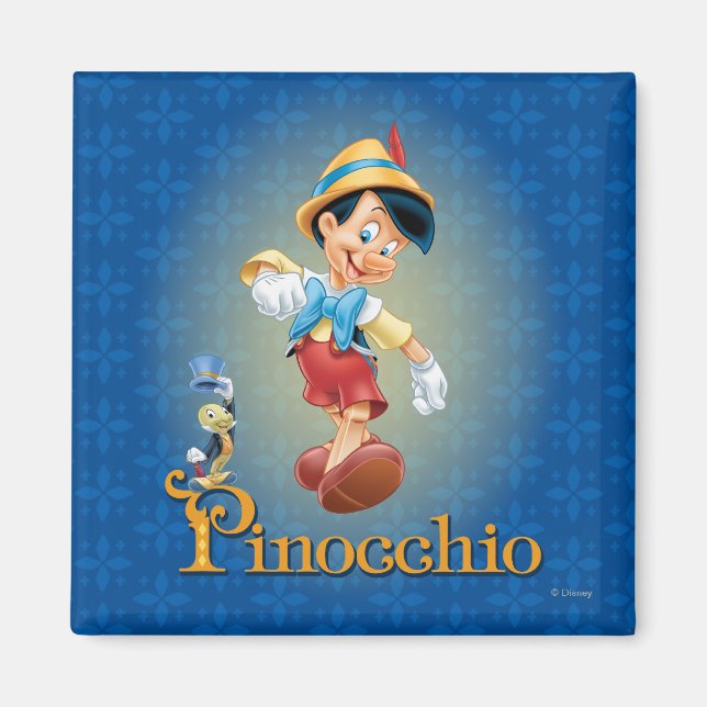 Aimant Pinocchio avec Jiminy Cricket 2 (Devant)