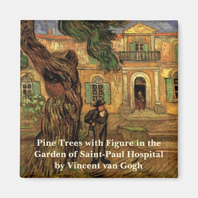 Aimant Pins à Saint-Paul par Vincent van Gogh (Devant)