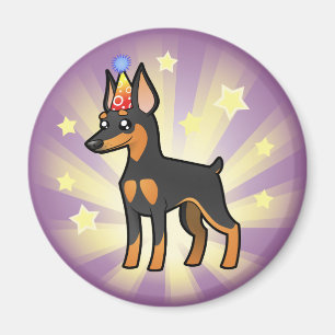 Aimant Pinscher miniature d'anniversaire/Manchester