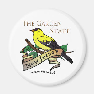 Aimant Pinson d'or de garden state de New Jersey