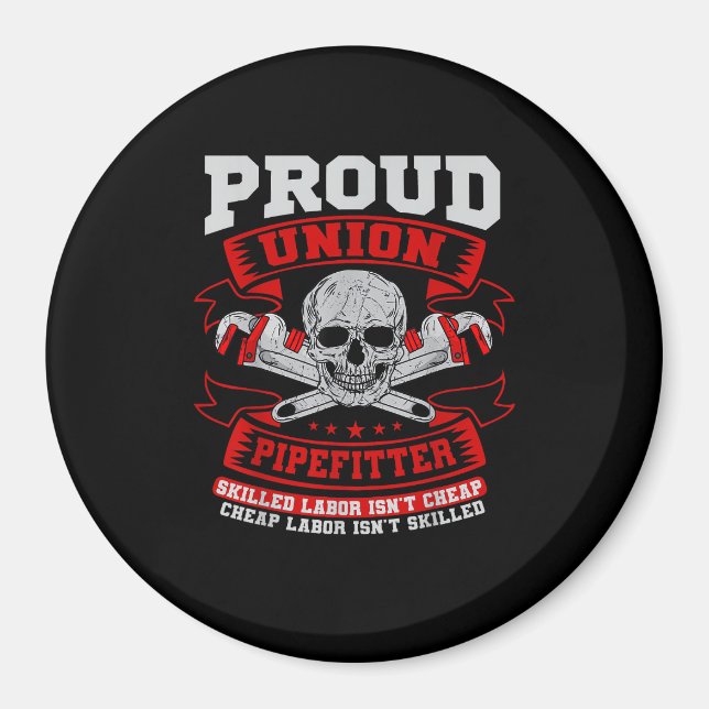 Aimant Pipefitter Steamfitter Plumber - Main-d'oeuvre qua (Devant)