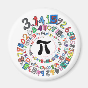 Aimant Pirale colorée de Pi calculée