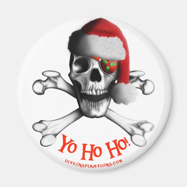Aimant pirate de Noël (Devant)