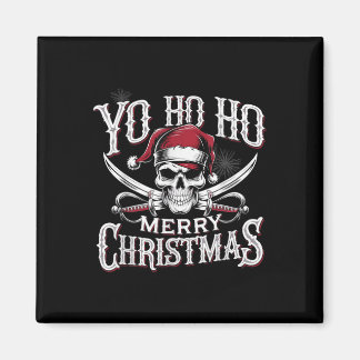 Aimant Pirate de vacances Yo Ho Ho Joyeux Noël Chapeau de