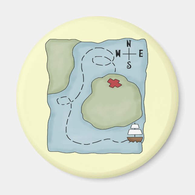 Aimant Pirate map (Devant)