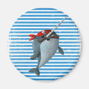 Aimant Pirate mignon Narwhal