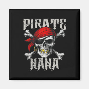 Aimant Pirate Nana Jolly roger Drapeau Et Crossbones Crân