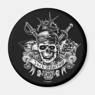 Aimant Pirates des Caraïbes 5   Jack Sparrow Skull