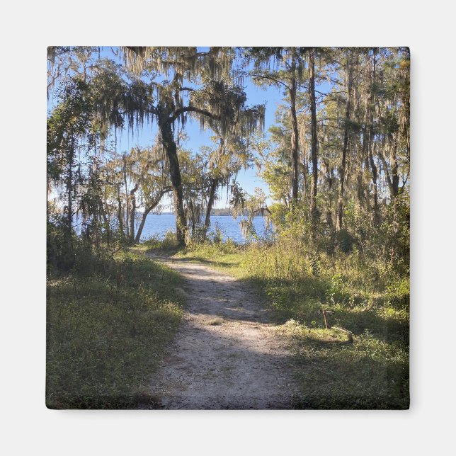 Aimant Piste au bord de la rivière (Devant)