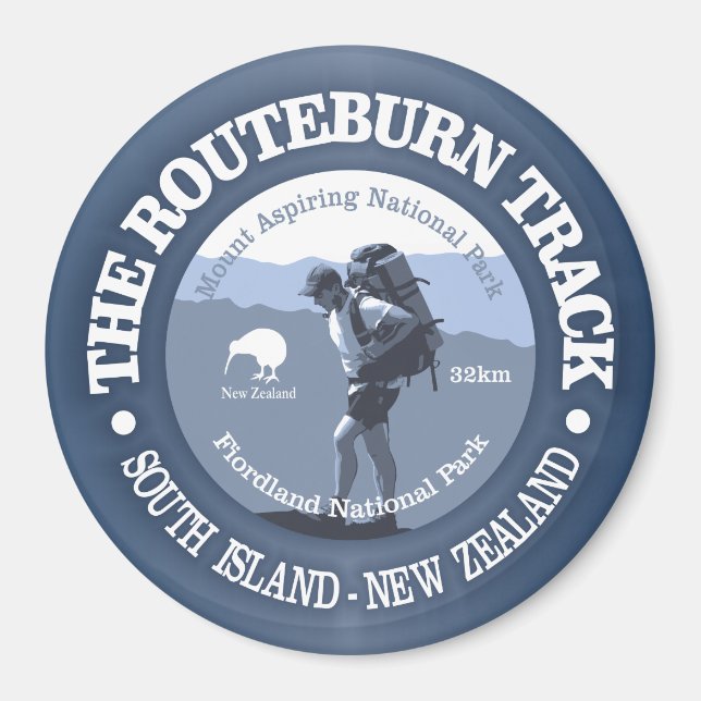 Aimant Piste Routeburn (Devant)