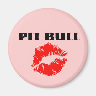 Aimant Pit Bull avec Lipstick - L'ORIGINAL