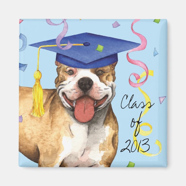 Aimant Pit Bull Graduate (Devant)