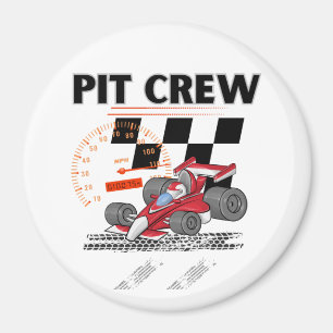 Aimant Pit Crew Anniversaire Fête Thème Race Cars
