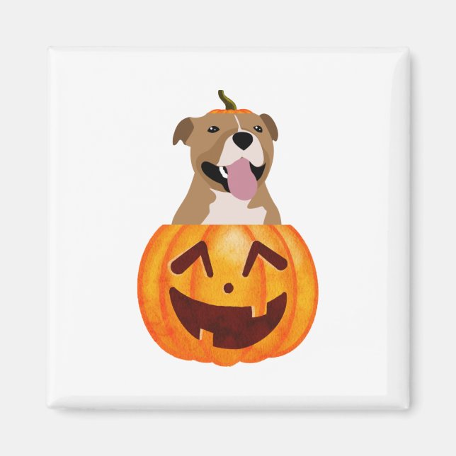 Aimant Pitbull Halloween (Devant)