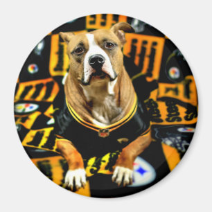 Aimant Pitbull Secourt Dog Football Fanatic