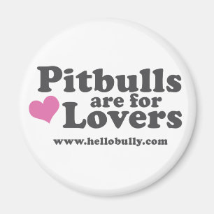 Aimant Pitbulls sont pour l'aimant d'amants - rose et