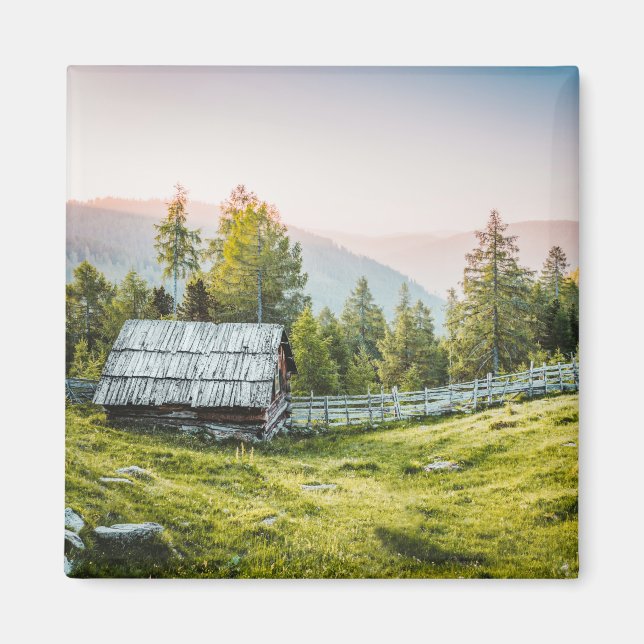 Aimant Pittoresque Rural Photographie Farmhouse USA Campa (Devant)