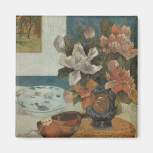 Aimant Pivoines chinoises et mandoline de Paul Gauguin