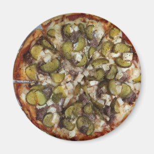 Aimant Pizza de pickle à l'aneth