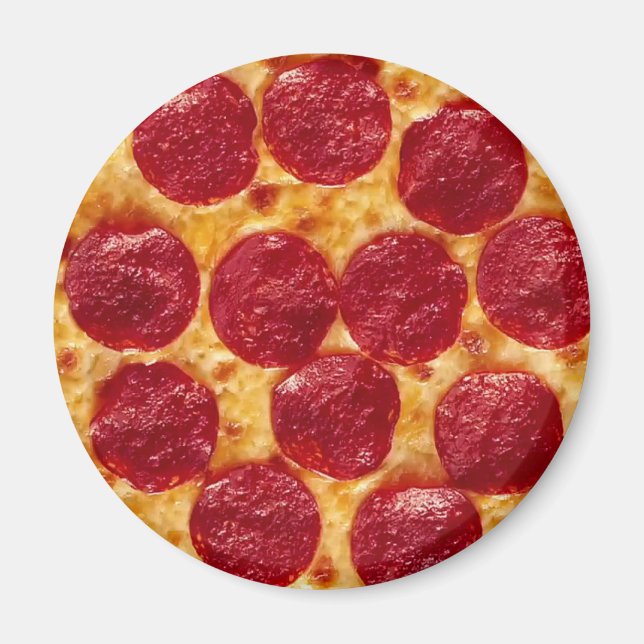 Aimant pizza pepperonis (Devant)