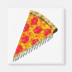 Aimant Pizza Slice Vintage