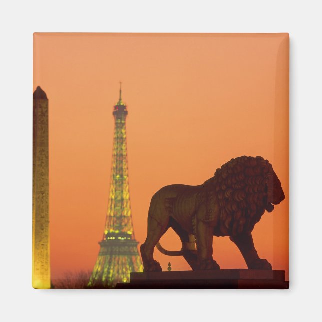Aimant Place de la Concorde ; Tour Eiffel ; Obélisque ; (Devant)