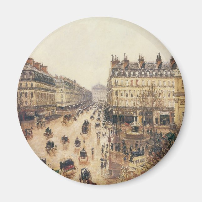 Aimant Place du Théâtre Français, Paris Pluie par Pissarr (Devant)