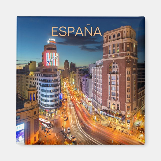 aimant Place Galet de Madrid en Espagne (Devant)