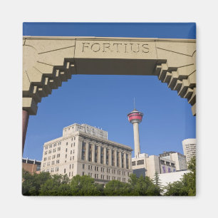 Aimant Place olympique et tour de Calgary, Alberta, Canad