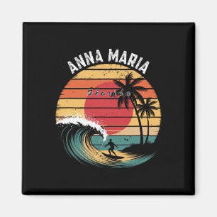 Aimant Plage Anna Maria Floride Surf sur plage