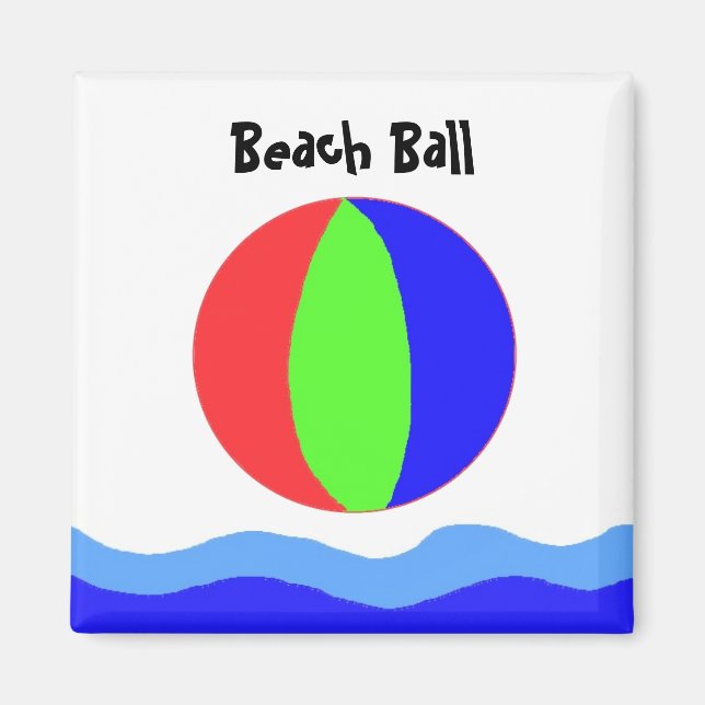 Aimant Plage Ball Amusement (Devant)