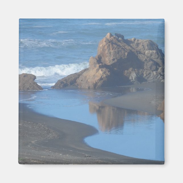 Aimant Plage côtière de Mendocino (Devant)