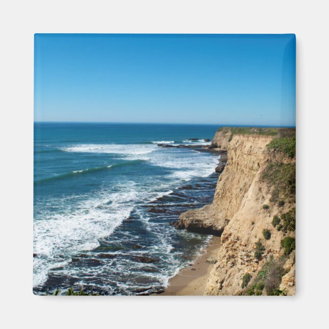 Aimant Plage : Davenport, Californie (Devant)