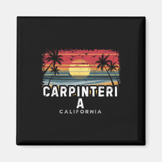 Aimant Plage de Carpinteria Californie Surfboard Beach