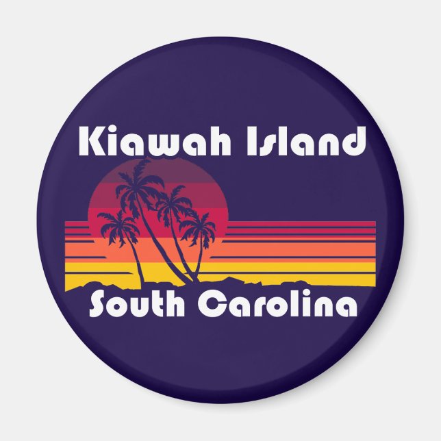 Aimant Plage de l'île de Kiawah Caroline du Sud (Devant)
