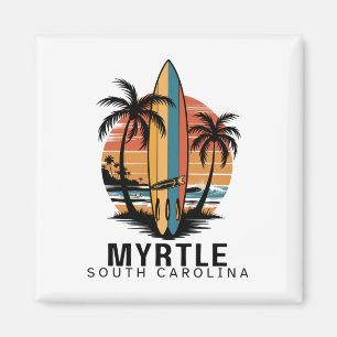 Aimant Plage de Myrtle Caroline du Sud Surfant Surfeur _1
