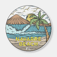 Plage de Navarre Floride Vintage